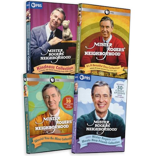 Image of Mr.Rogers Neighborhood - Super Family DVD Collection - 120 Episodes From The Classic Series 1979-2000; It's A Beautiful Day / Kindness / Meets New Friends / Would You Be Mine