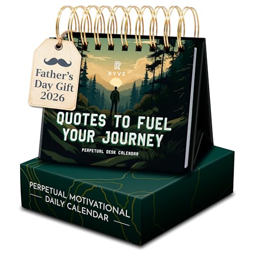 Motivational Calendar for Men – Daily Flip Calendar with 366 Inspirational Quotes –...