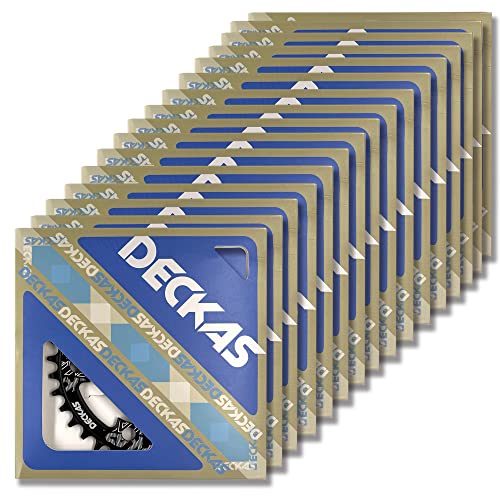 Deckas Round Chainring 110Bcd 4-Bolt 36T 38T 40T 42T 44T 46T 48T 50T 52T Narrow Wide Chainring For 7/8/9/10/11/12 - Speed (Black 36T) #TOP6