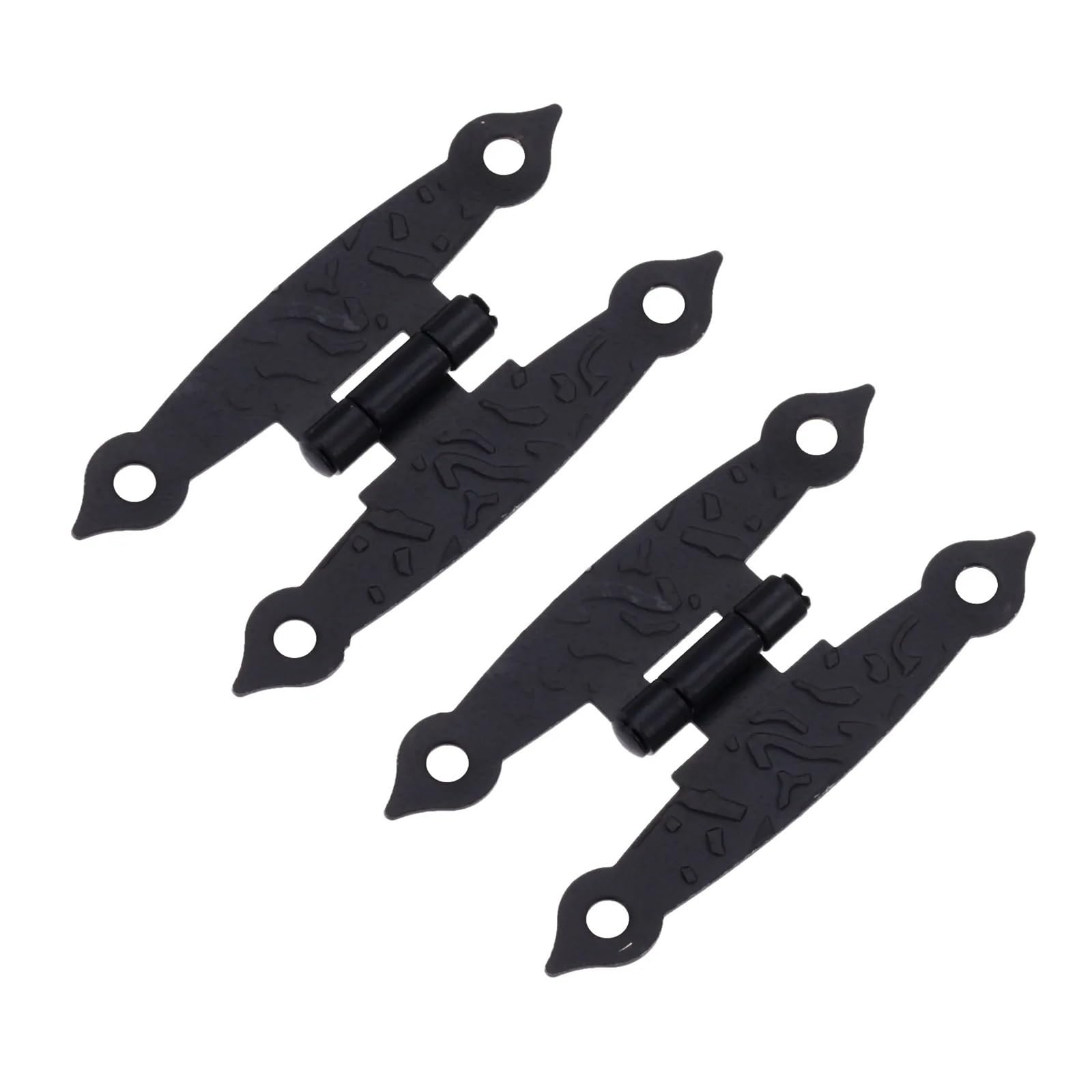 12 Pièces Antique Noire Armoire Porte Bagages Charnières Hinges Décoration Hinges Avec Vis Charnières En Métal, 65*33mm | Leroy Merlin