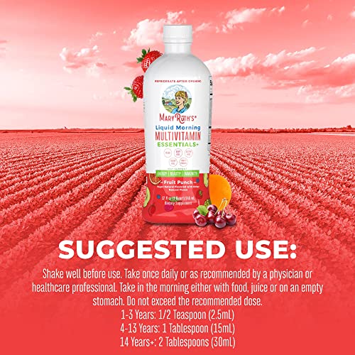 Multivitamin Multimineral for Women Men & Kids by MaryRuth's | No Added Sugar | Vegan Liquid Vitamins for Adults & Kids | Mens, Womens Multivitamin | Energy & Beauty Booster | Non-GMO | 32 Fl Oz - Image 5