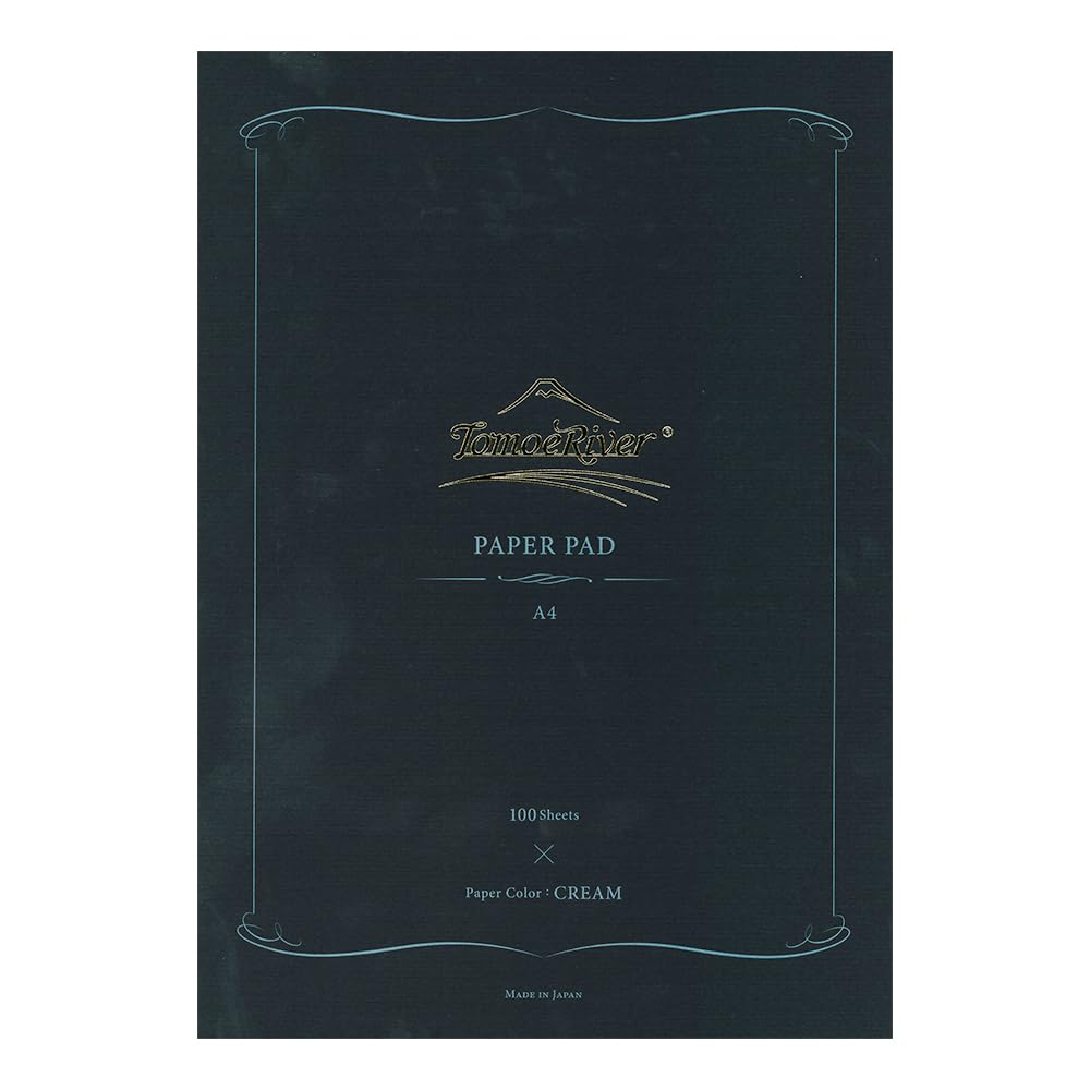 Tomoe River FP 52gsm Glue-bound Paper Pad by SANZEN, 8.27 x 11.7 Inches (A4-size), Cream, 100 Sheets (SR-A4LC)