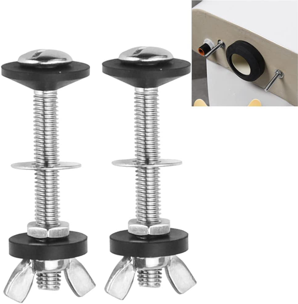 Hsthe Sea 2 pcs Toilet split water tank fixing screw accessories seated water tank fixing connection screw toilet water tank installation accessories - Image 2