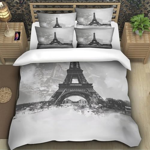Housse de Couette Fermeture Éclair en microfbre résistante ultra douce King 220x240