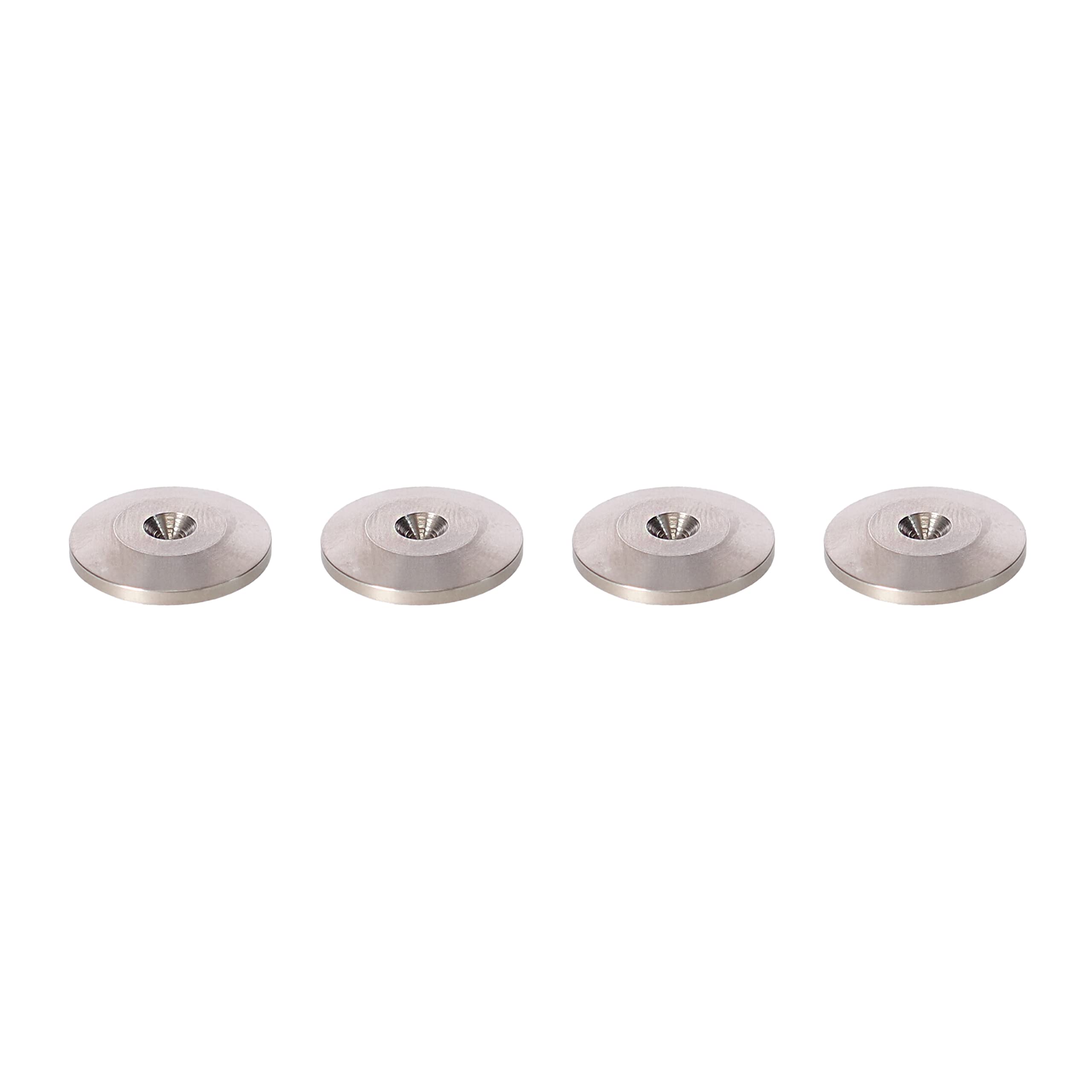 PrecisionGeek | Haut-Parleur Contre-Pointes | Lot de 4 | (Ø20 mm | Fin | Acier Inoxydable)