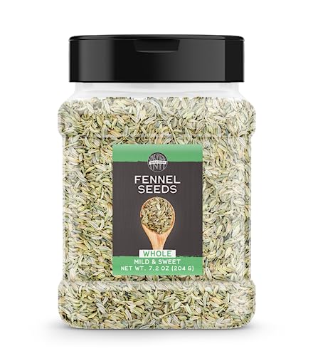 Birch & Meadow Fennel Seeds, 7.2 oz, Whole Seeds, Mild & Sweet Flavor