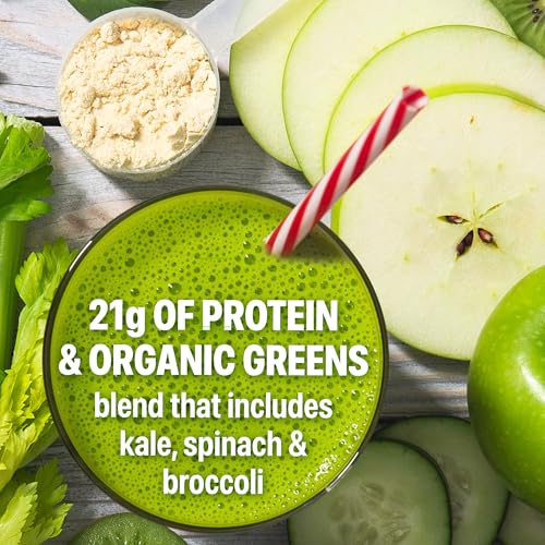 Orgain Organic Vegan Protein Powder + Greens, Vanilla Bean - 21g Plant Based Protein, Gluten Free, Dairy Free, Lactose Free, Soy Free, No Sugar Added, With Iron & Prebiotics for Gut Health - 1.94lb - image 6