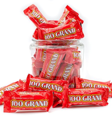 Candy Bar Fun Size 2 lb – Anti Melt Pack, Bulk Candies in Resealable Bag, Individually Wrapped (40 Pieces)