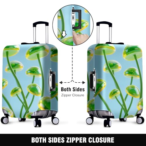 Travel Luggage Cover Suitcase Protector Scratch-Resistant Fit Not Included Suitcase Mushroom Cloud L-26-28in2