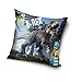 Une T-Rex 203003 - Federa per cuscino, motivo dinosauro, 40 x 40 cm