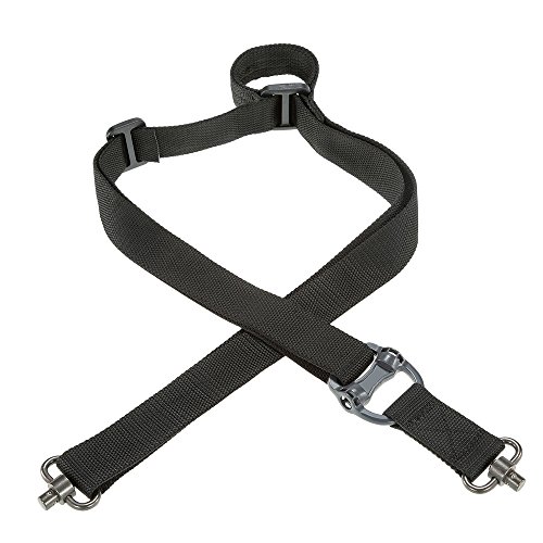 Lixada Military Tactical Safety Two Points Outdoor Belt QD Series Sling Adjustable Strap Black