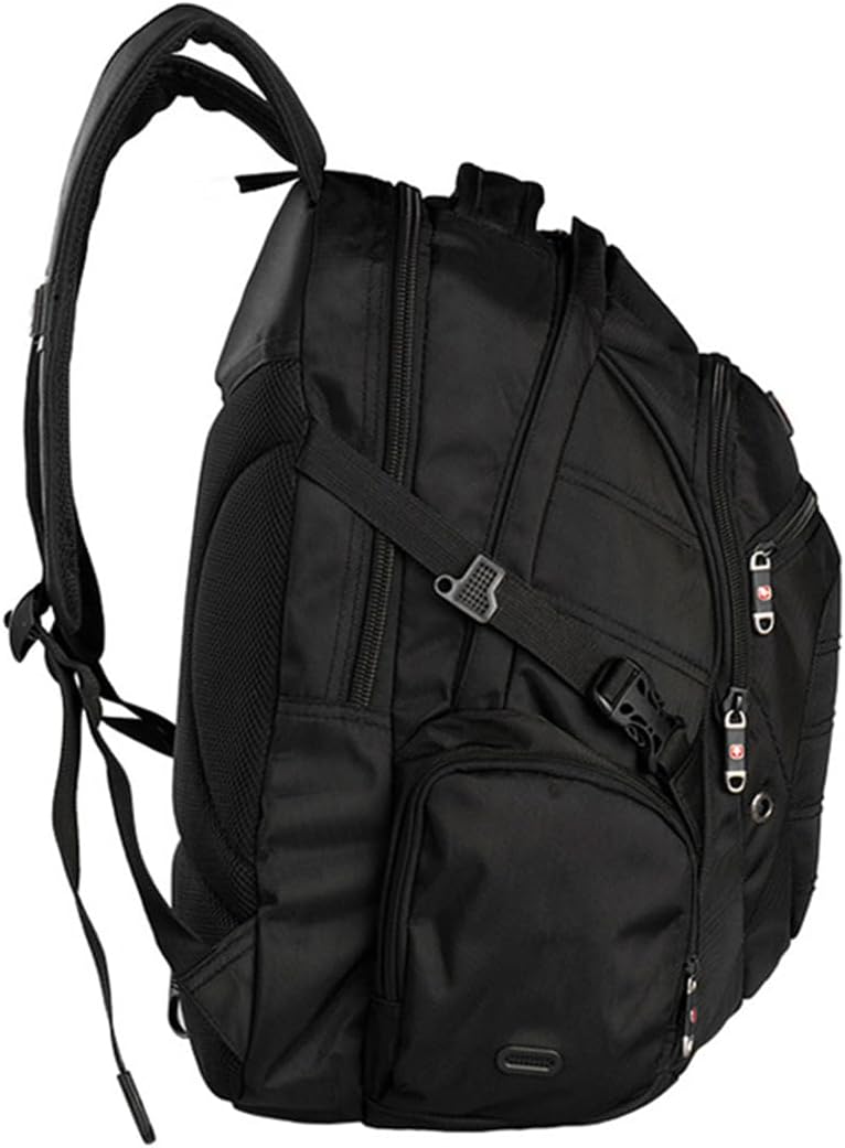 SWISSWIN Swiss Waterproof Business Backpack Travel Backpack College School Backpack Casual Daypack Daily Shoulder Bag SW9275I Black 17 inch Laptop Notebook Backpack for Men Womens Boys Girls …