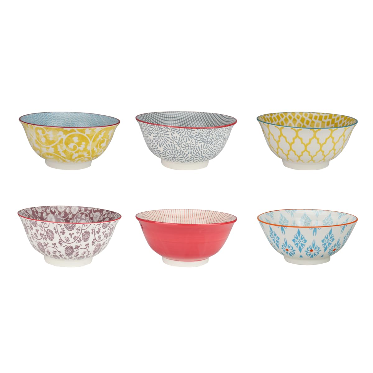 Ard'time - Bol Sabae design ethnique diam 18 cm lot de 6