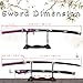 41 inch Handmade Japanese Samurai Katana Sword Full Tang for Man Gift Cosplay Decoration Self Defense