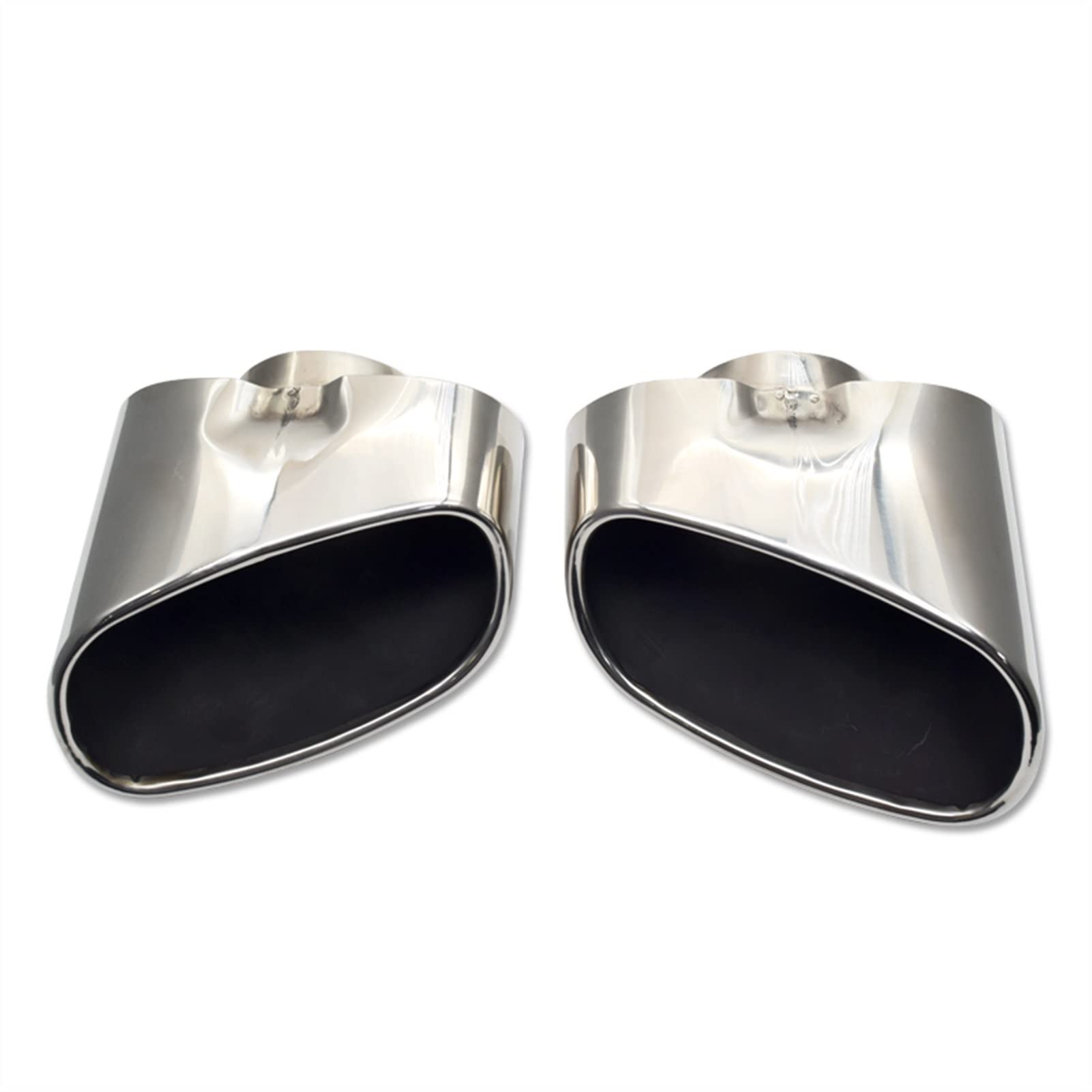 Silenciador de escape de acero inoxidable WITTSY para un par de colas traseras de coche X5 E70