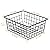 HZSOOCH 5 Pack Wire Storage Baskets, Premium Pantry Baskets for Storage, Metal Freezer Storage Organizer Baskets Bins with Handles for Kitchen Cabinets, Pantry, Bathroom (Black, Small)