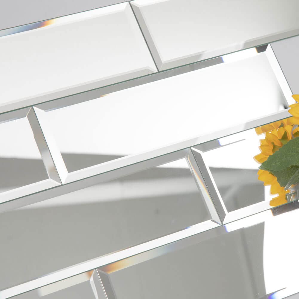 Buy Diflart Peel and Stick Mirror Backsplash Tiles 4x12 Inch Reflection