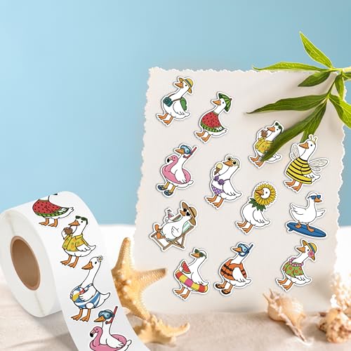 Save on 1000Pcs Summer Silly Goose Stickers - Waterproof Decals