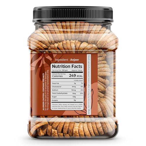 Image of FreshoCartz Dried Anjeer 500g| Sun-Dried Exotic Figs | Farm Fresh Afghan Anjeer