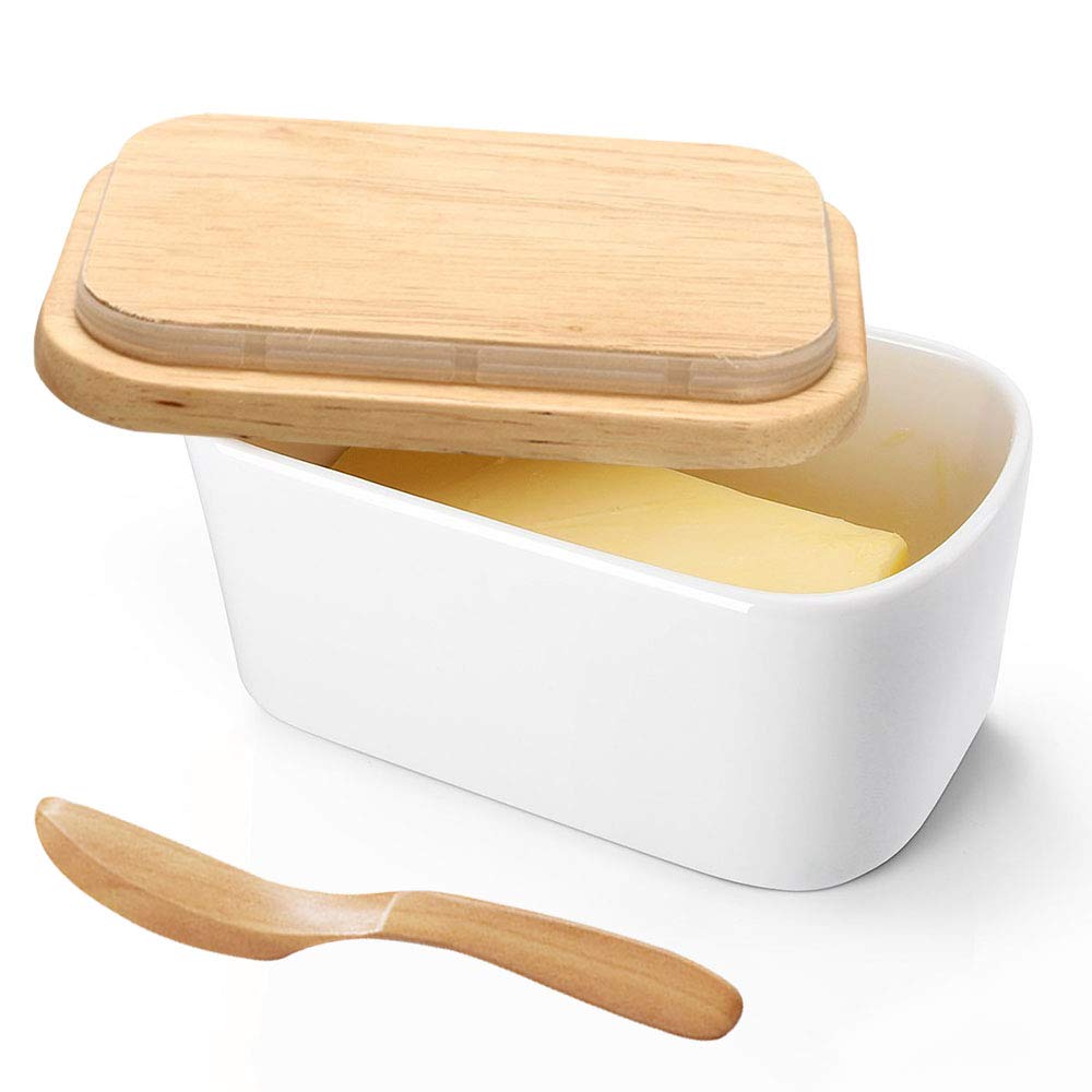Buy [NEW AND IMPROVED] Amy Large Butter Dish Airtight Butter Dishes Imitation Porcelain