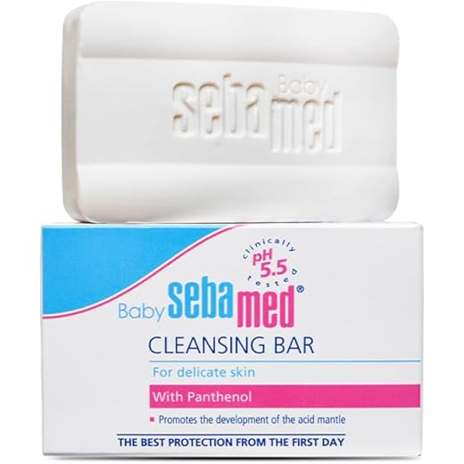 Sebamed Baby Cleansing Bar|pH 5.5 |Newborn bathing|Soap Free|Tear Free|150 gm