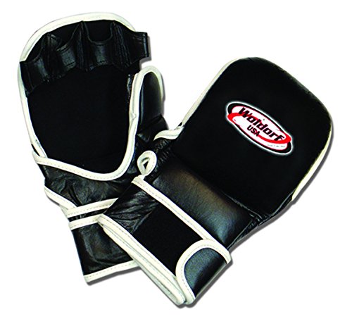 Woldorf USA 8oz Mixed Martial Arts Training Gloves in Black (XL)