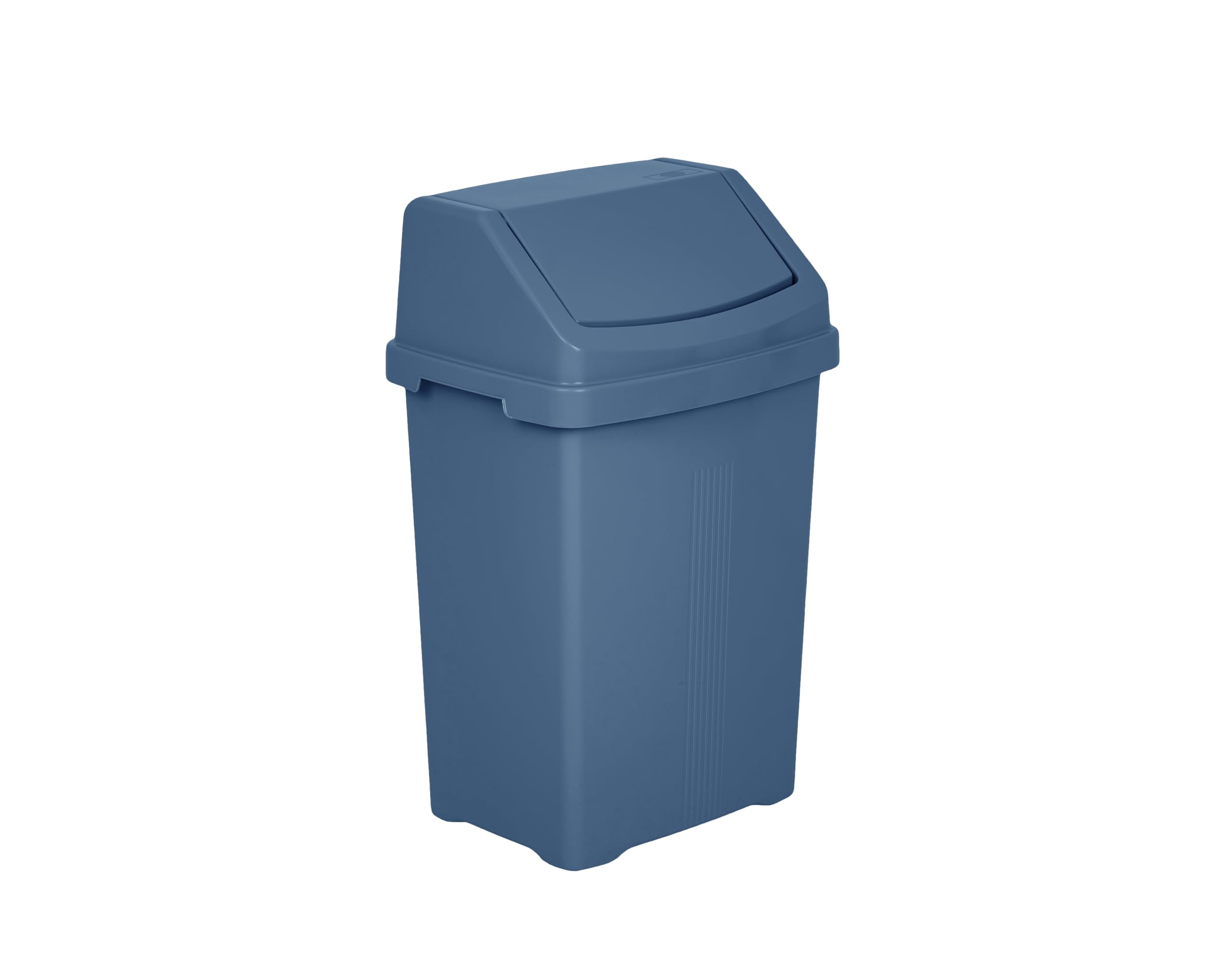 JMS we create smile 8L/25L/50L Litre Swing Lid Bin Waste Recycle Plastic Dustbins Kitchen, Home, Office, Bathroom Rubbish Trash Refused Bins (Navy, 25L)