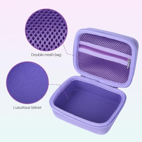 Image of Lebakort Hard Carry Case Compatible with Nelko Photo Printer, PP01 / PP03 Color Mini Portable Printer, Travel Portable Storage Bag (Purple Case)