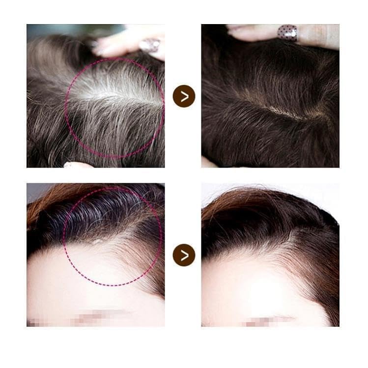SWIREUK GIRL Natural Hair Color Root Touch Up For Grey Hair, Non-Toxic White Hair Coverage Touch Up Hair Dye Pencil For Men & Women (Black, 1 count) (Carbon Black, Small.) 2