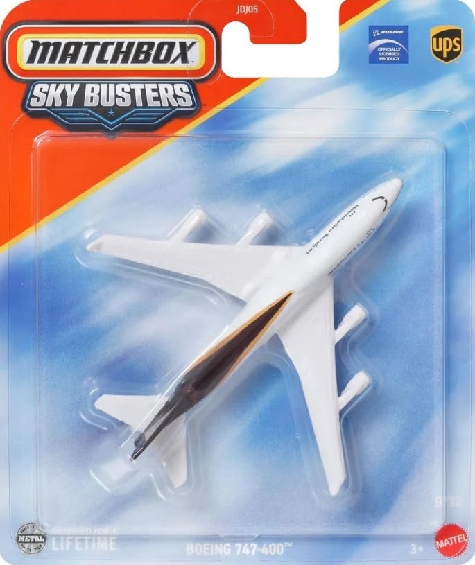Matchbox Sky Busters Boeing 747-400 [Express Delivery] 9/32, 1:64 Scale Diecast Toy Vehicle