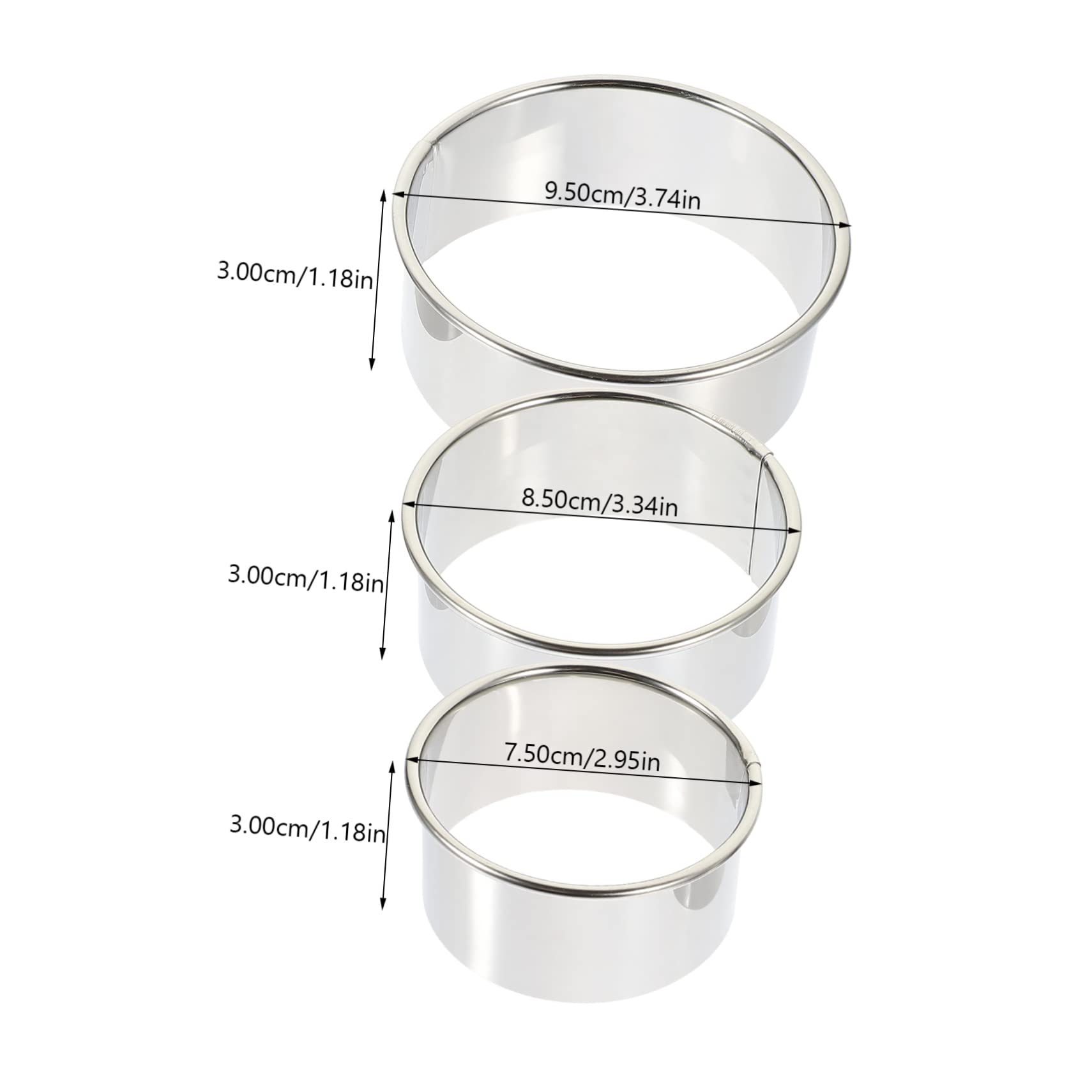 OKUMEYR 1set Stainless Steel Dumpling Wrapper Mold Material Press for Home Kitchen Easy to Use Dumpling Maker for Shaped Wrappers