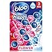 Price comparison product image Bloo Power Active Toilet Rim Block Fresh Flowers, with Anti-Limescale, Cleaning Foam, Dirt Protection and Extra Freshness - Pack of 3 Rimblocks