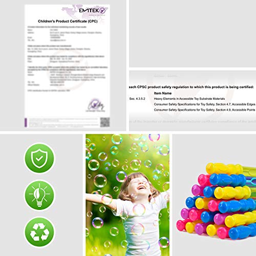 Bloranda 24 Pack 15’’ Bubble Wands Assortment, 4 Colors Biggest Bubble Wands Party Favors Kids Summer Toys Outdoor Play Toys Games Christmas Birthday Party #TOP6