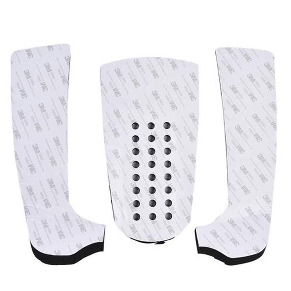 3 Set 3 Stück Surfboard Traktionspad Stomp Pad Surfbrett rutschfeste EVA Schwanzmatte Fußgriff Surfen Zubehör Punkte schwarz