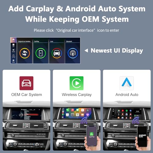 Road Top pantalla 10.25" CarPlay para BMW 5 F10/F11 NBT miniatura 3