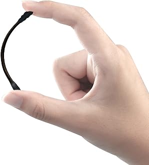 HOMEFOX Black Cotton Swabs Spiral - 600 Count Organic Cotton Buds Double Side Tightly Wrapped Charcoal Cotton Tips Paper Stick Soft Gentle Lint-Free Cruelty-Free Goth Bathroom, Round & Spiral (Black)