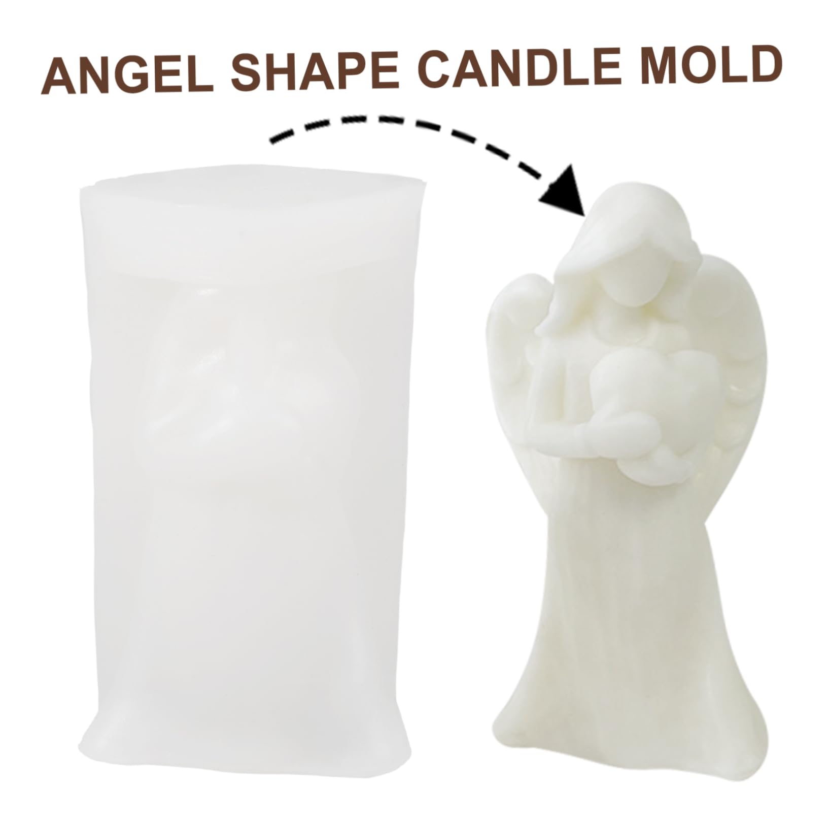 3piezas Molde Para Forma De Ángel Para Manualidades y Decoraciones De Moldes De Diseño Elegante y Para Aromáticas y Adornos Artisanales