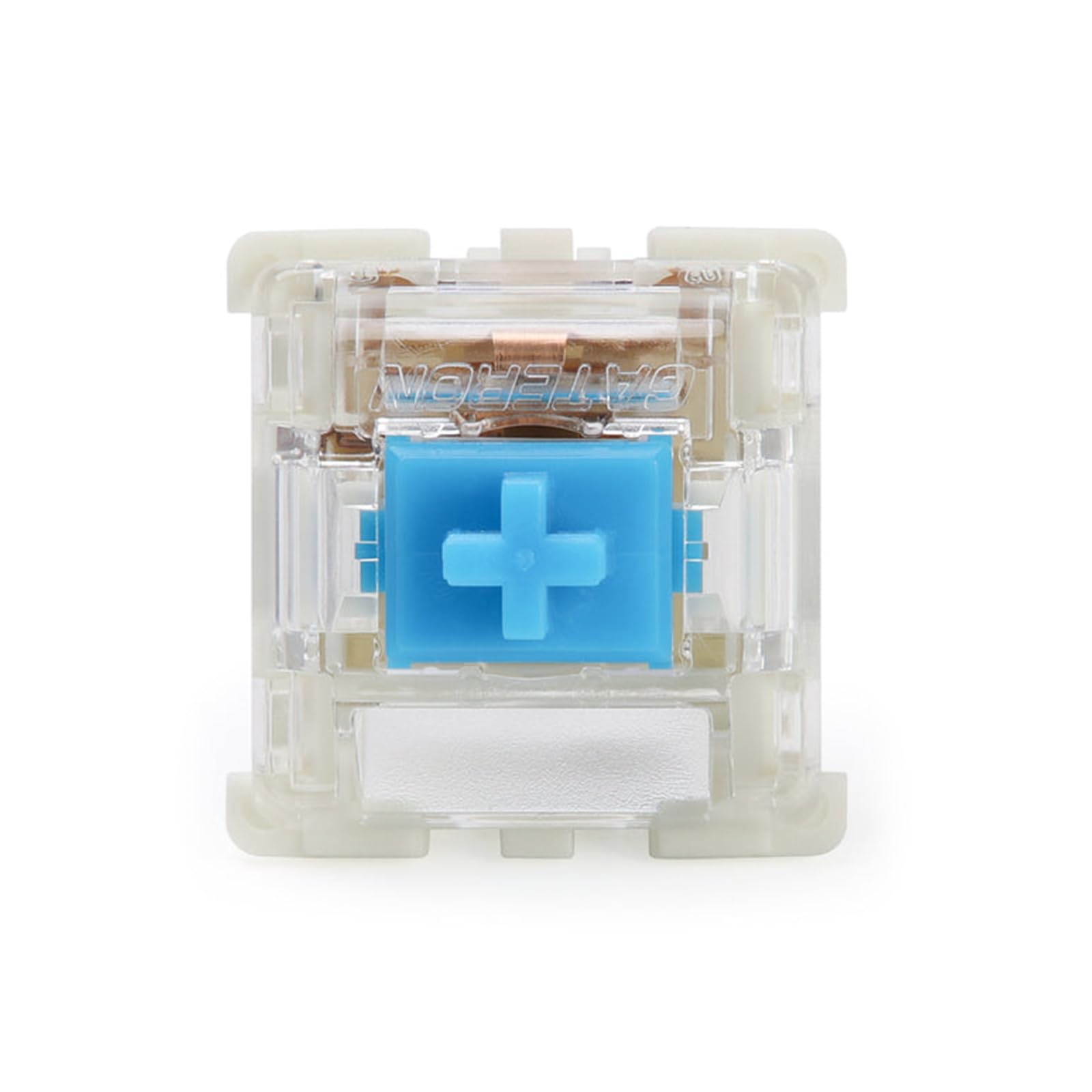 Gateron G Blue Pro 3.0 Interrupteur pré-lubrifié 3 broches RVB SMD Clicky pour clavier mécanique de jeu (108 pièces, Pro Blue 3.0)