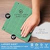 Swedish Dishcloths for Kitchen XL, 30 Sheet Roll, Biodegradable & Compostable, Reusable Paper Towel Cleaning Cloths, 11" x 10", No Odor, Washing Dishes, Ultra Absorbent Cellulose Sponge Towel, By LOLA