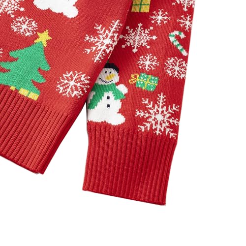 Image of Ugly Christmas Sweater for Girls Funny Xmas Knit Pullover Shirts Kids Child Holiday Jumper Tops Outfit 2-14 Years