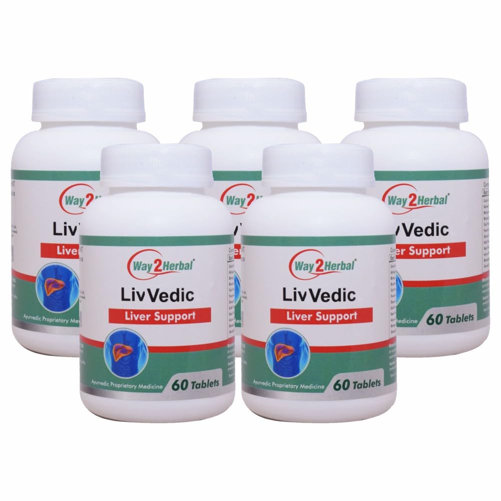 Liv Vedic Liver Support Tablets (60 Count Pack Of 5)-image-7