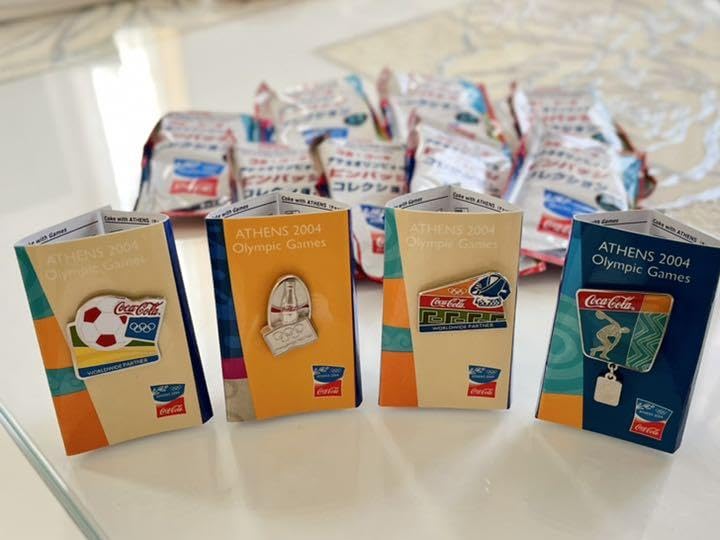 コカ・コーラ☆ピンバッジセット☆アテネオリンピック☆ 【公式通販】