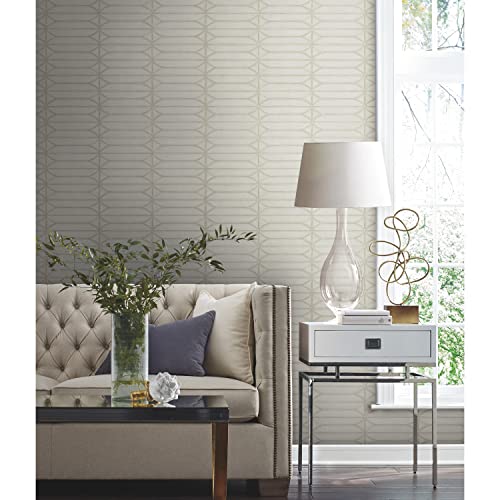 Papier peint haut de gamme Candice Olsen taupe York Wallcoverings