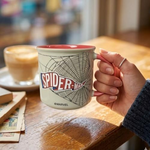 Image of Clay Craft - Official Compatible with Marvel Spider-Man Printed Mug | Fine Ceramic Coffee /Milk Mug, 400 ml | Cartoon Superhero Gift for Kids & Adults | Microwave & Dishwasher Safe