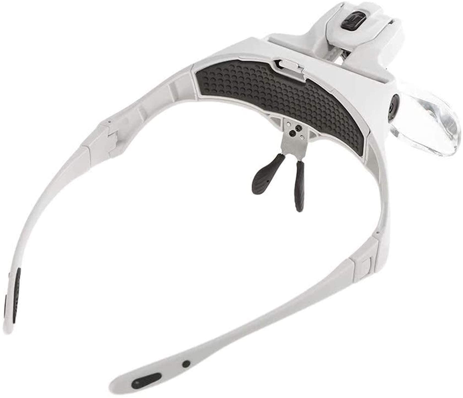 asdchZen Headband Magnifier,Head Mountlighted Magnifying Glasses,Magnifier Glasses For Eyelash Extension Loupe Headband Light With 2 Professional Magnifying Glasses For False Eyelash F