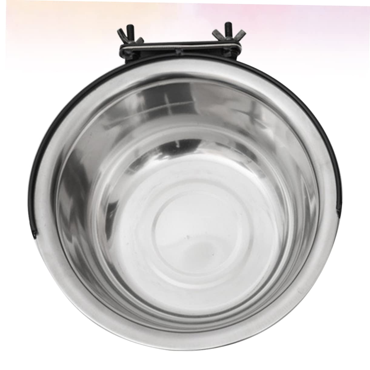 Comedero Colgante Caída Acero Inoxidable para Perro Gato y Pájaro Fácil Instalación