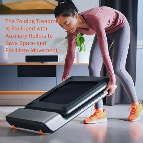 Image of Walking Pad Treadmill Machine for Home Small, Portable Folding Under Desk Treadmill with Remote Control, LED Display, Compact Walking Jogging Running Machine