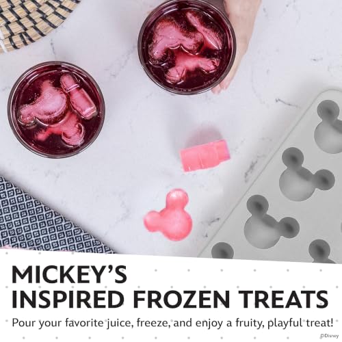 Image of Disney Mickey Silicone Ice Cube Tray, 2-Pack 5 inchx12.5 inch, BPA-Free