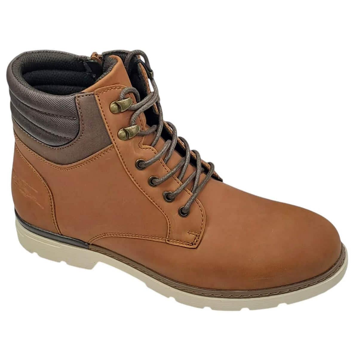 Bottes de combat Libbok homme camel fermeture éclair fin du laçage difficile - 8