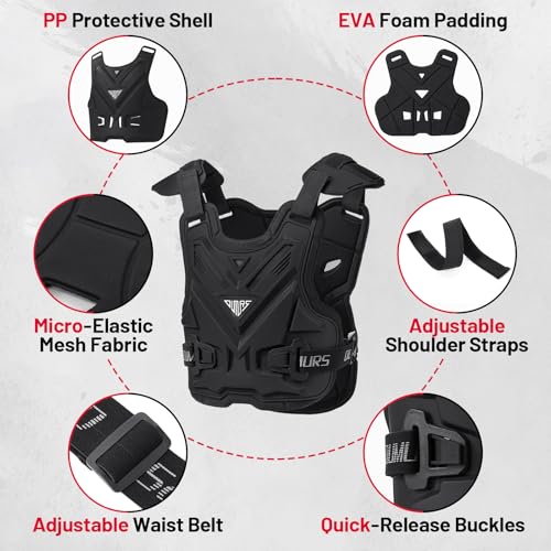 image for OUMURS Adult Off-Road Motorcycle Chest Protector, Lightweight Design w